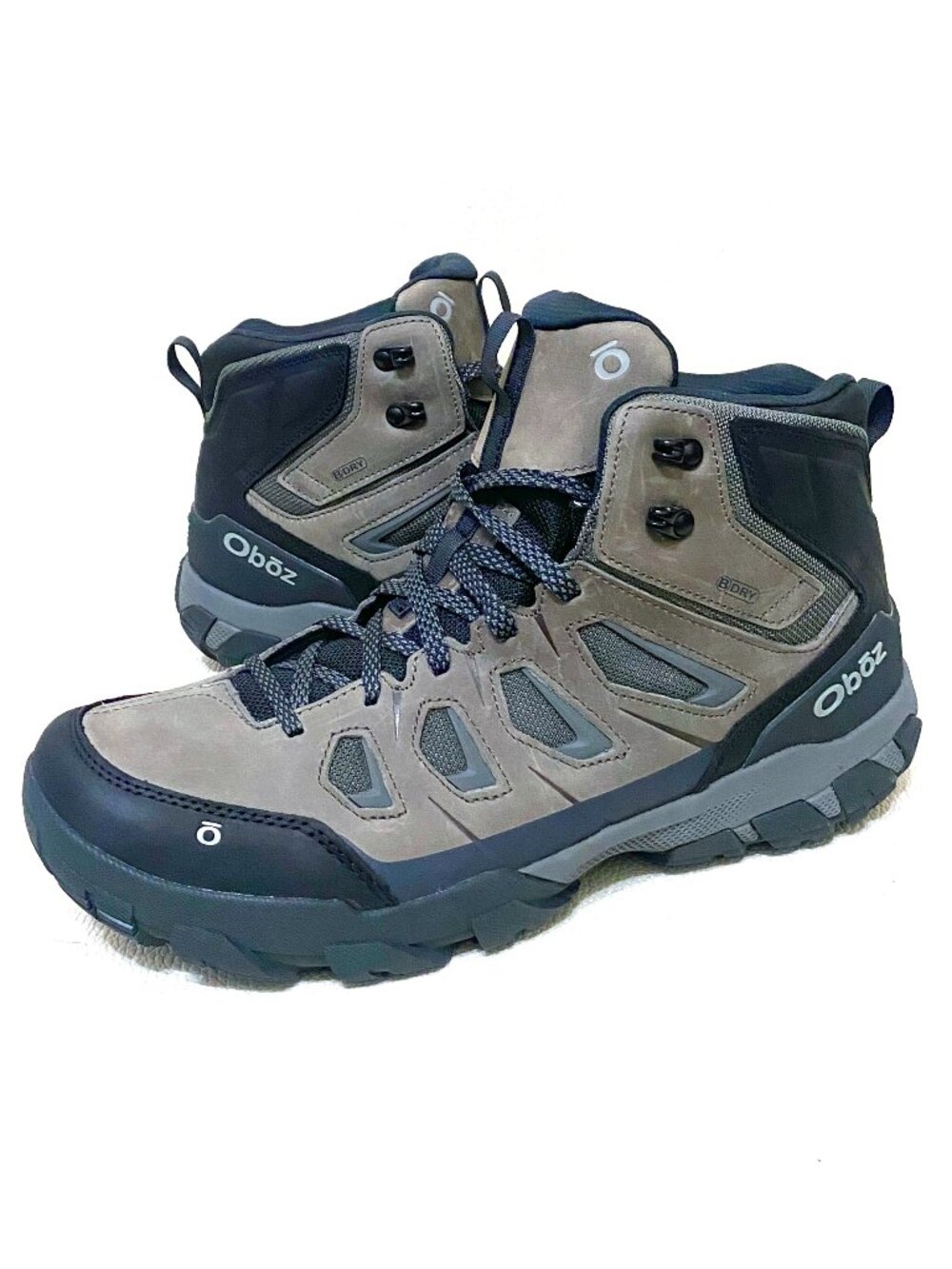 Oboz Sawtooth X Mid Waterproof B-DRY Hiking Boots Mens 13 Charcoal NWOB
